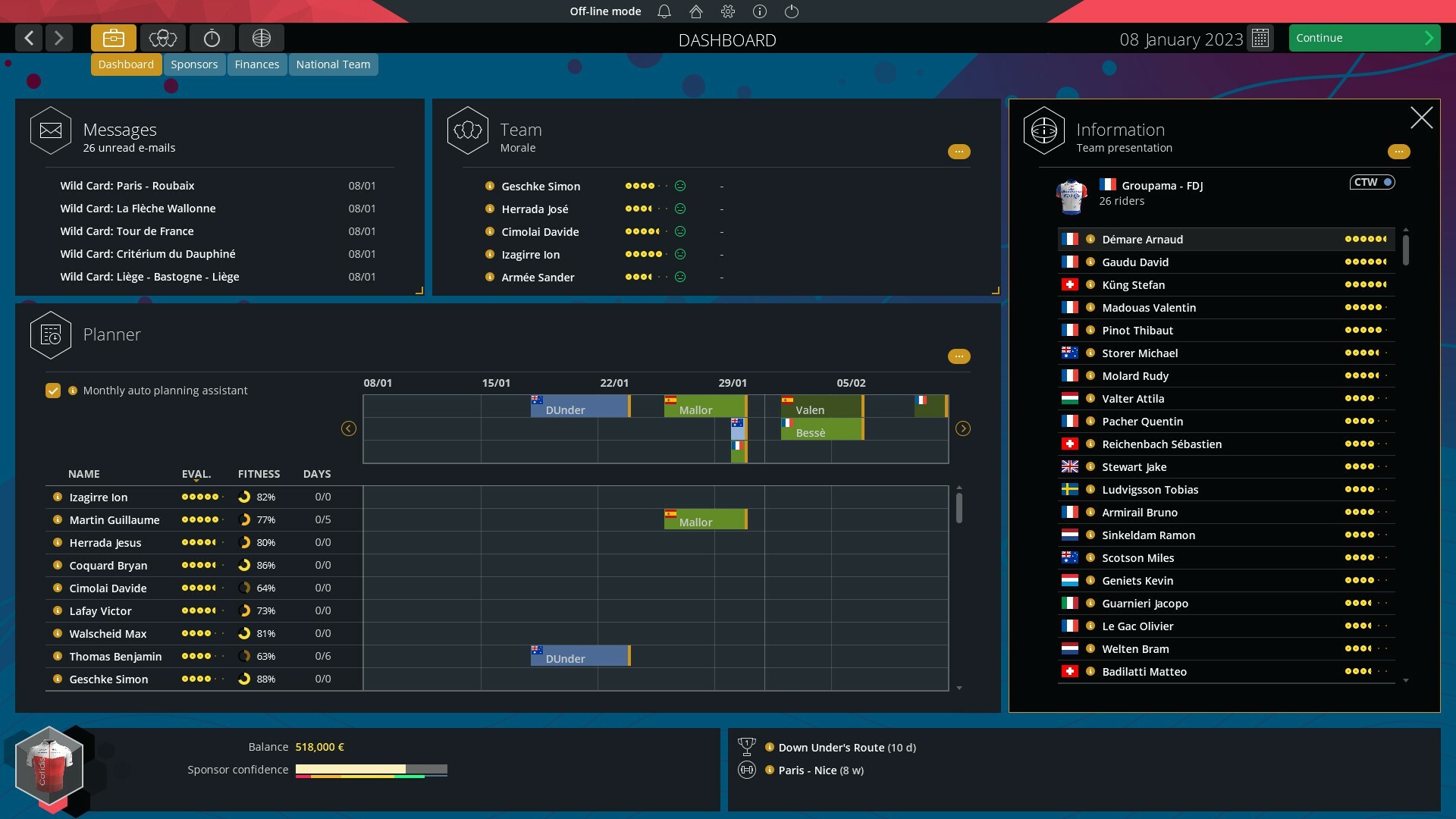 Скриншот: Pro Cycling Manager 2023
