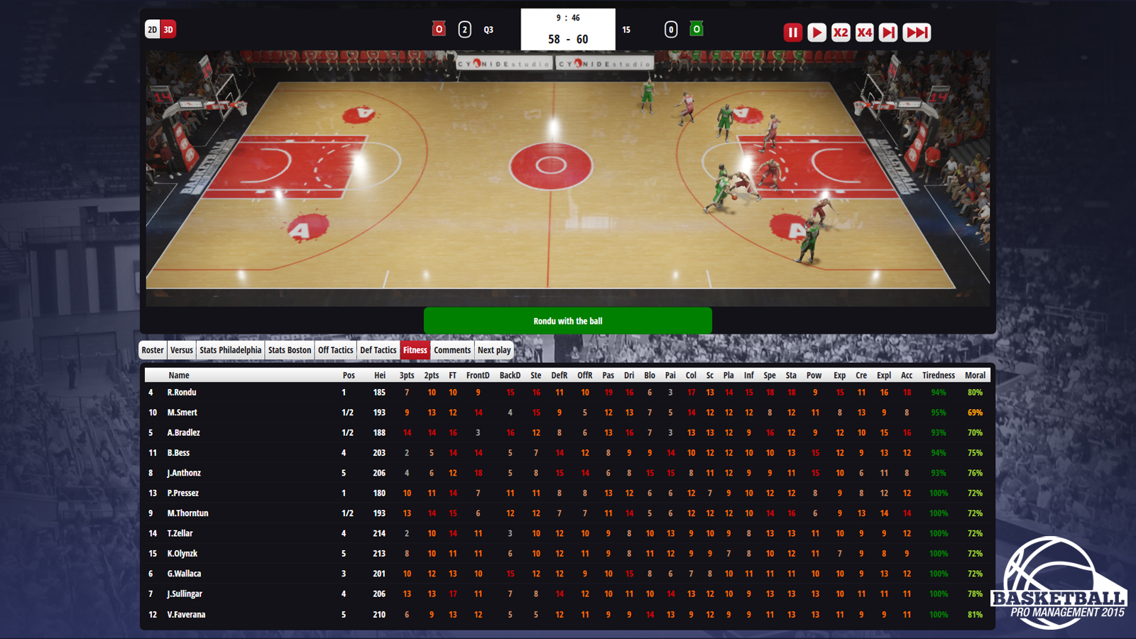 Скриншот: Basketball Pro Management 2015
