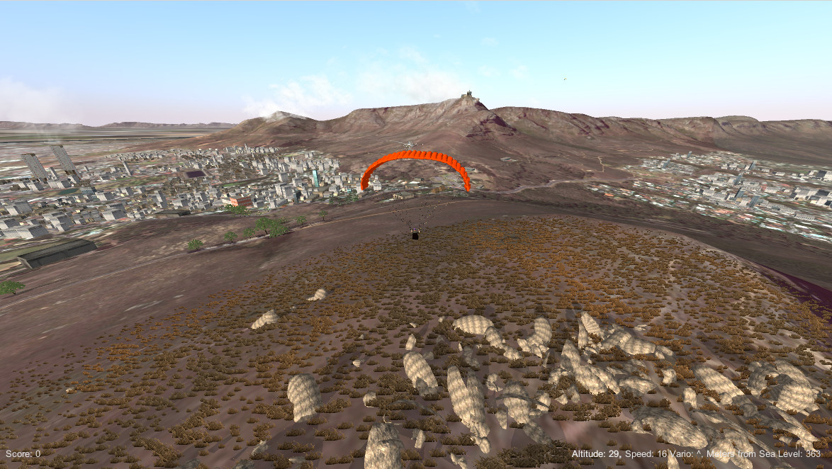 Скриншот: 3D Paraglider