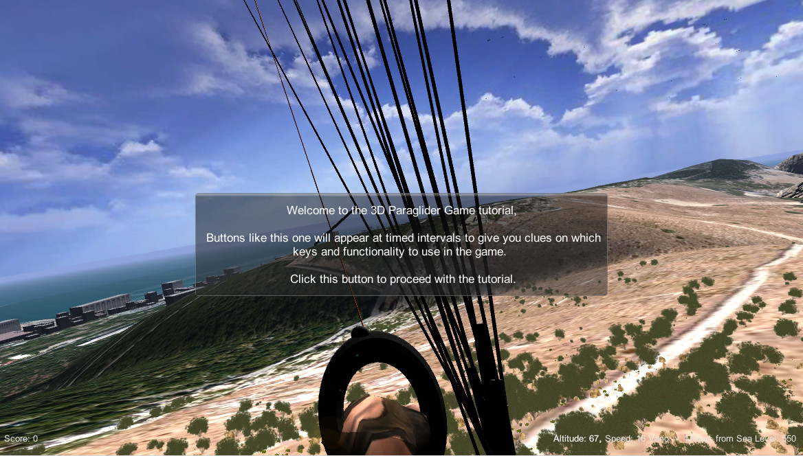 Скриншот: 3D Paraglider