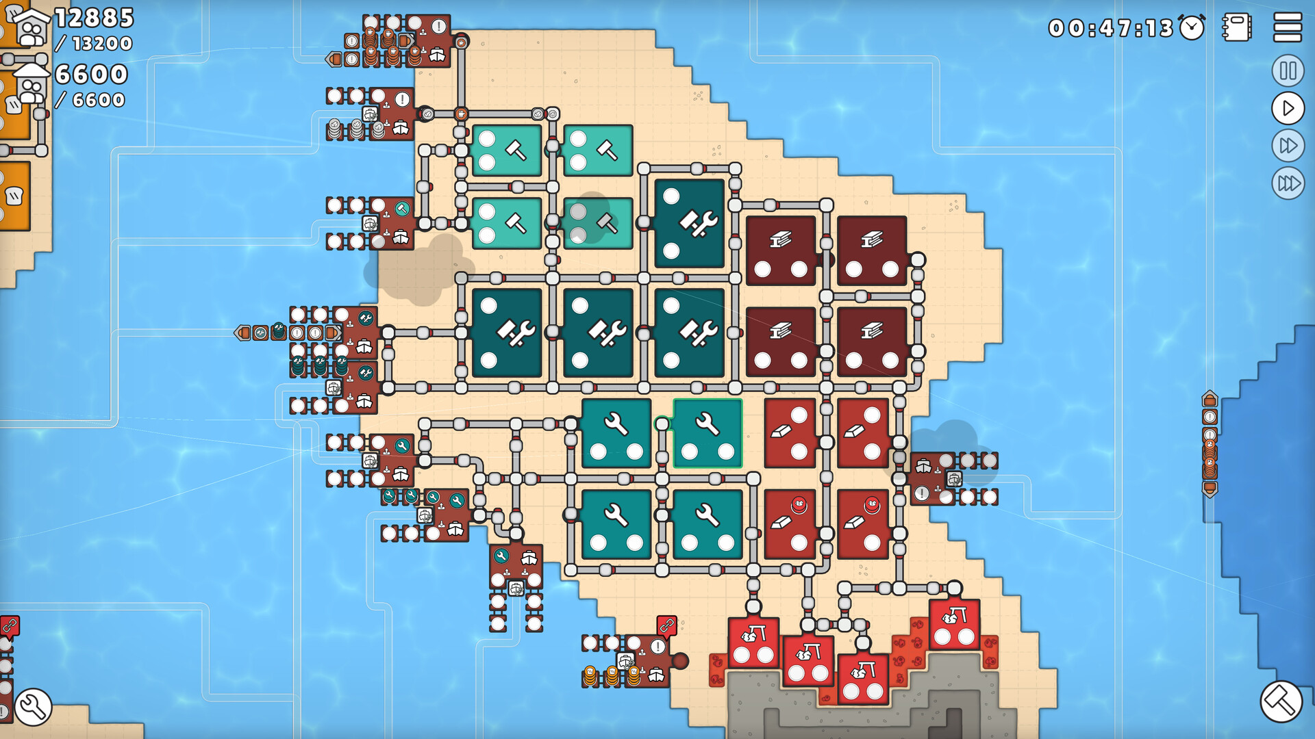 Скриншот: Mini Settlers