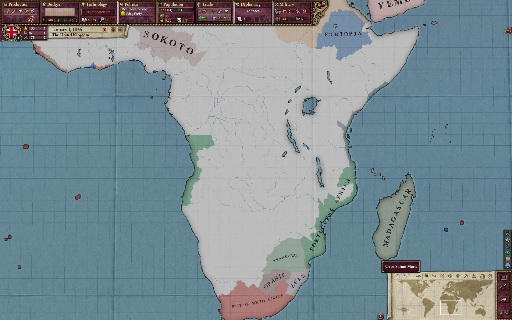 Скриншот: Victoria II