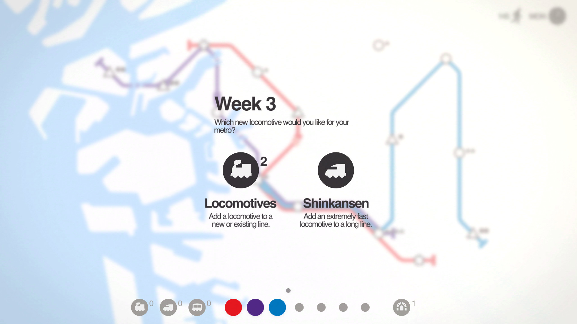 Скриншот: Mini Metro