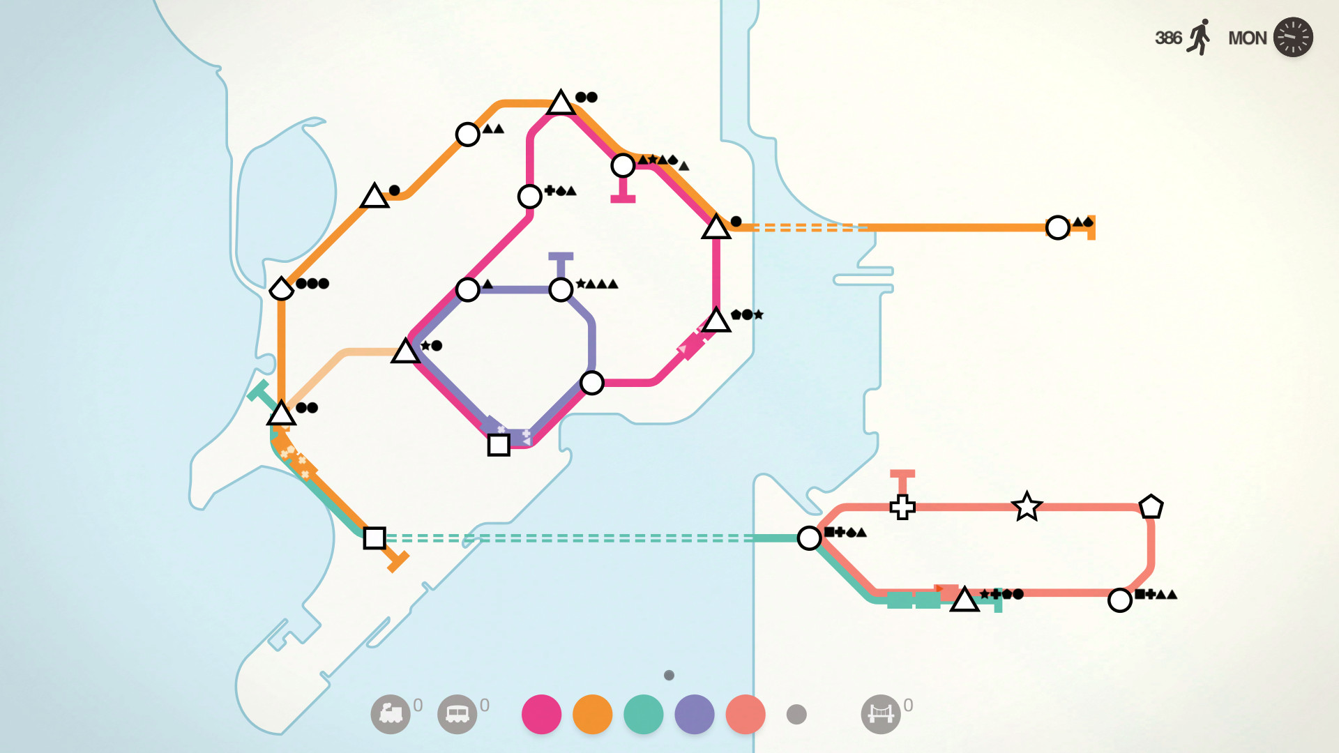 Скриншот: Mini Metro