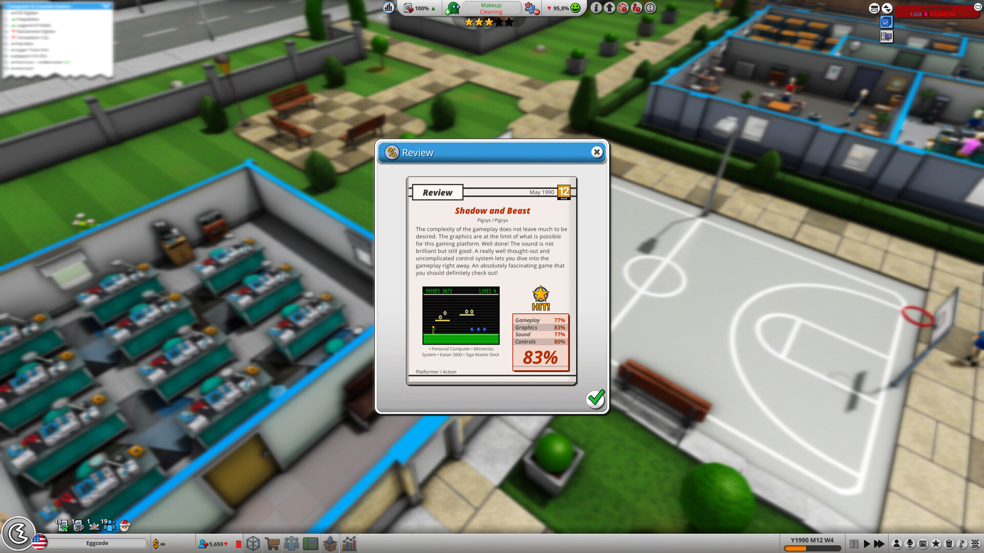 Скриншот: Mad Games Tycoon 2