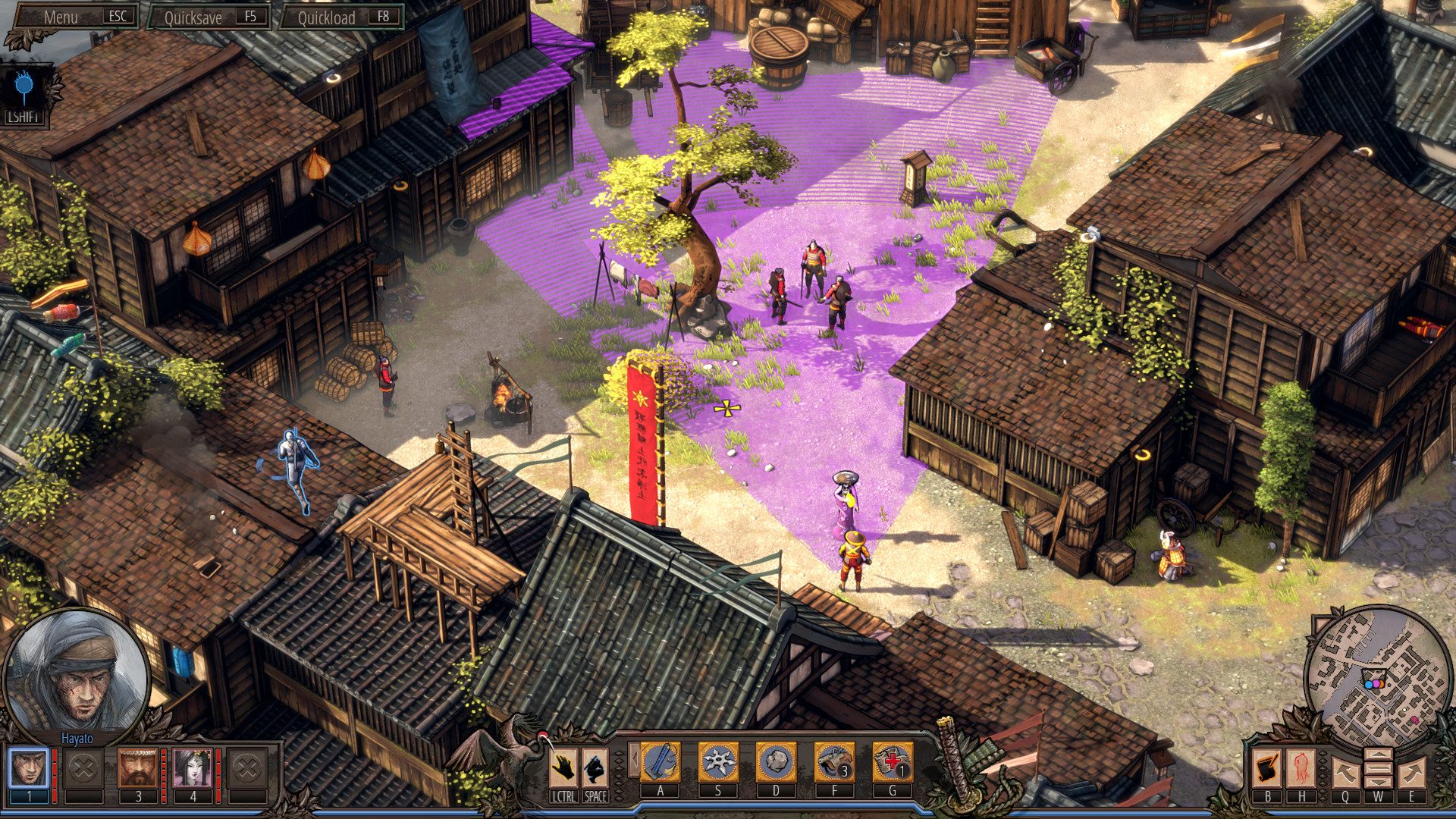 Скриншот: Shadow Tactics: Aiko's Choice
