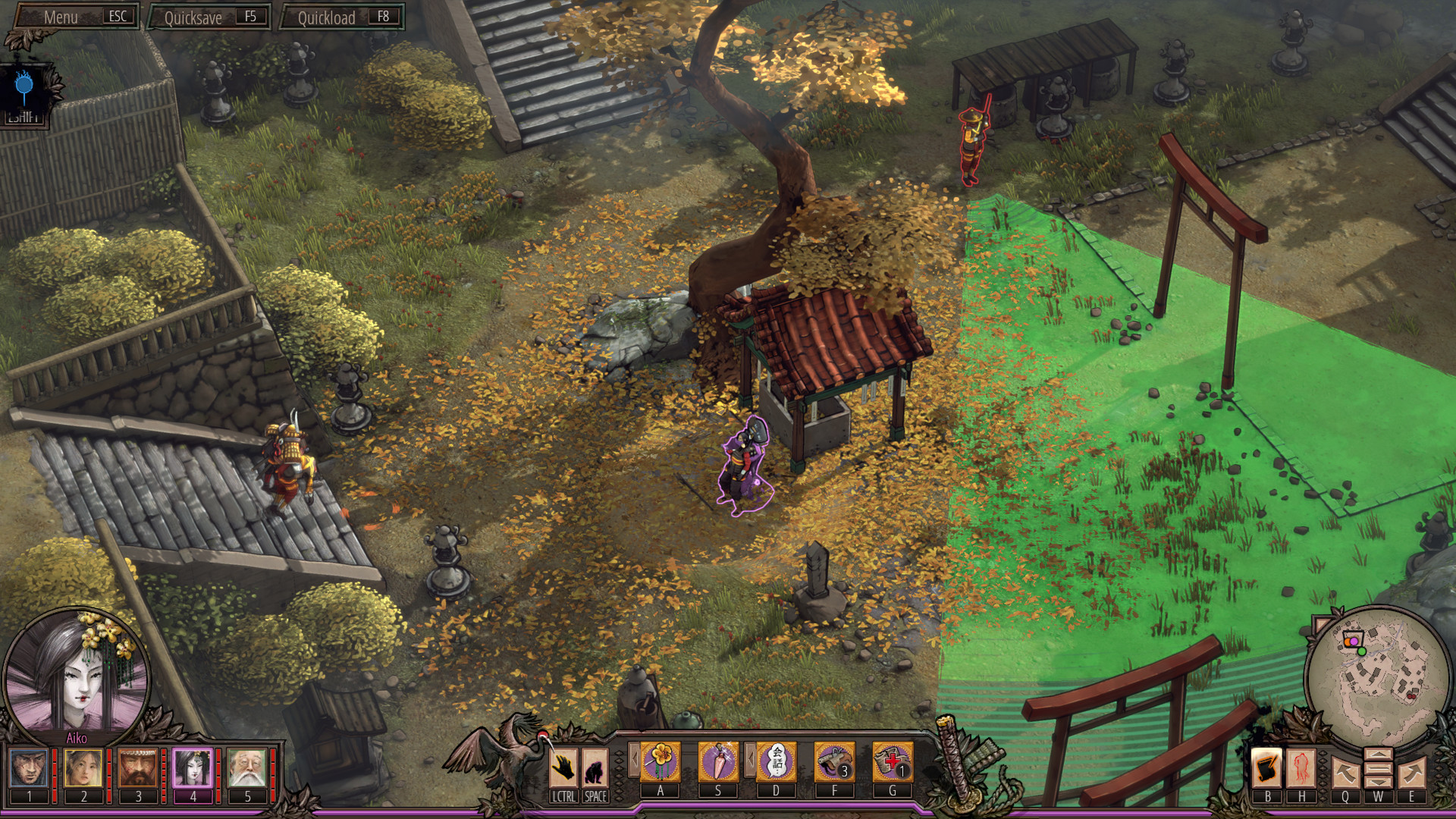 Скриншот: Shadow Tactics: Aiko's Choice