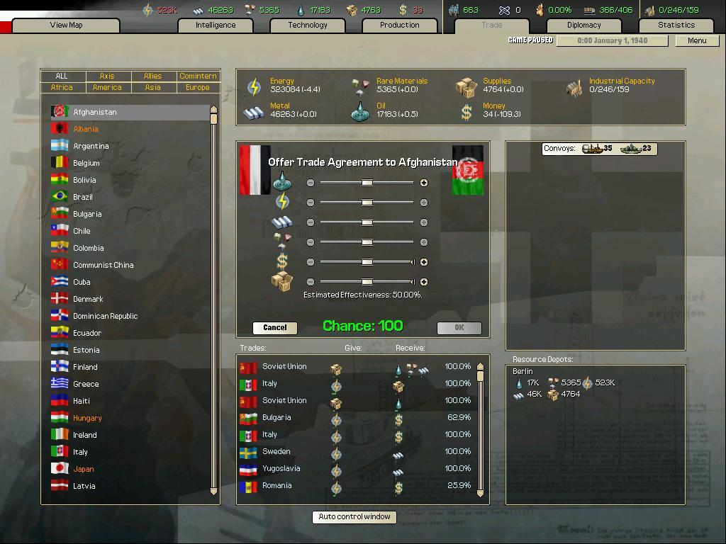 Скриншот: Arsenal of Democracy: A Hearts of Iron Game