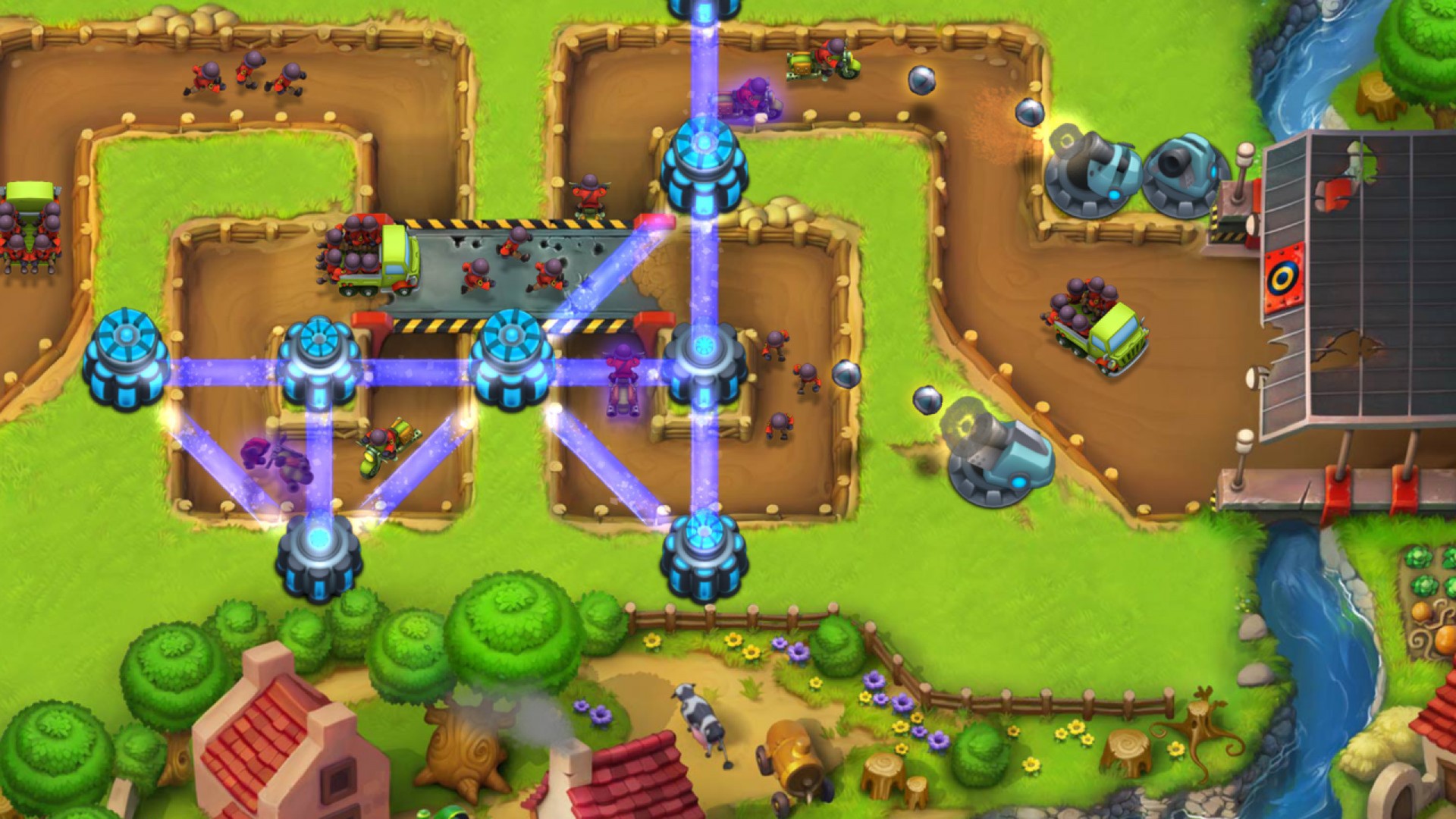 Скриншот:  Fieldrunners 2