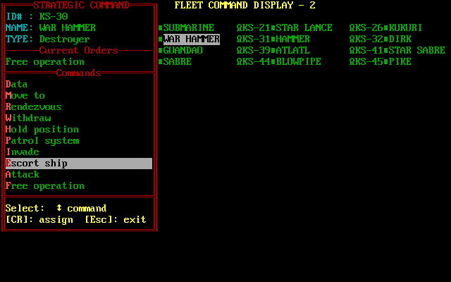 Скриншот: STAR FLEET II - Krellan Commander Version 2.0