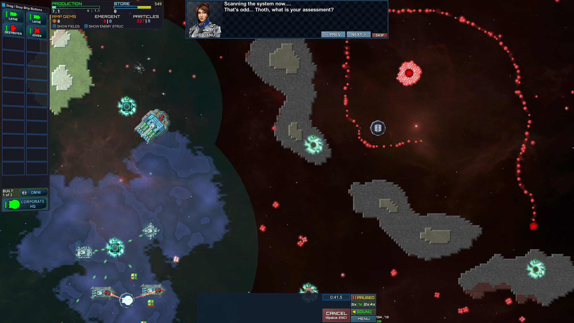 Скриншот: Particle Fleet: Emergence