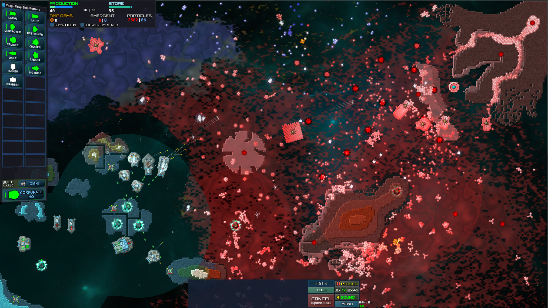 Скриншот: Particle Fleet: Emergence