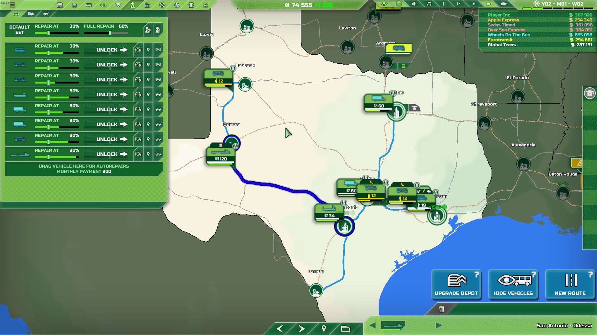 Скриншот: Transport INC