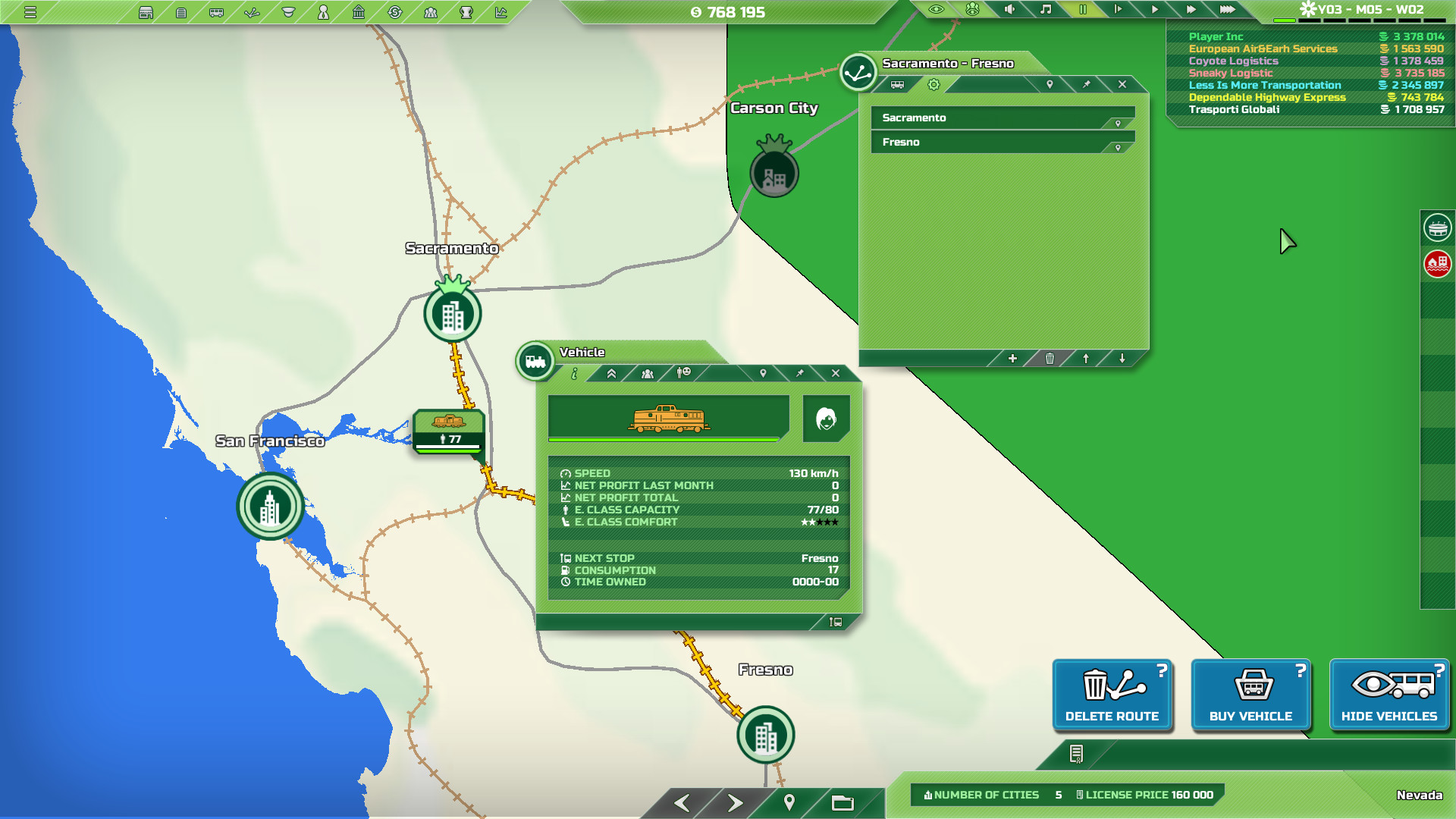 Скриншот: Transport INC