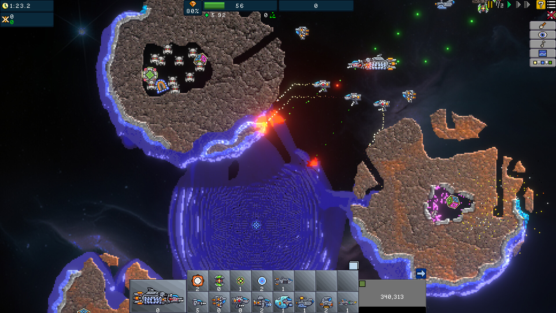 Скриншот: Creeper World IXE