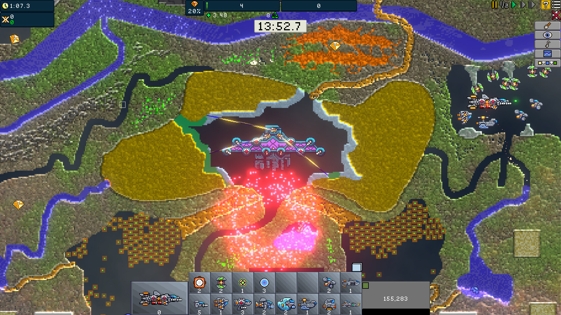 Скриншот: Creeper World IXE