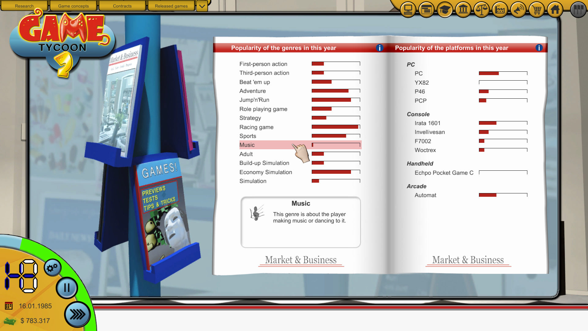 Скриншот: Game Tycoon 2