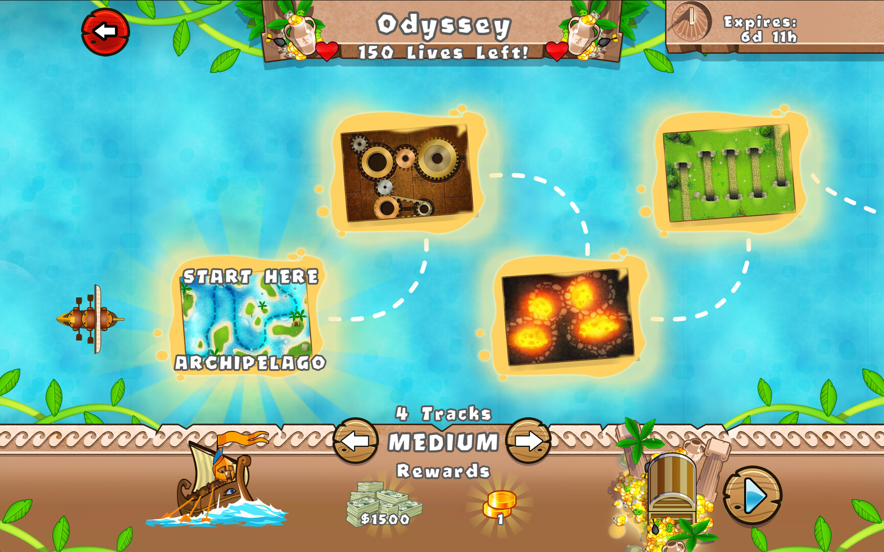 Скриншот: Bloons TD 5