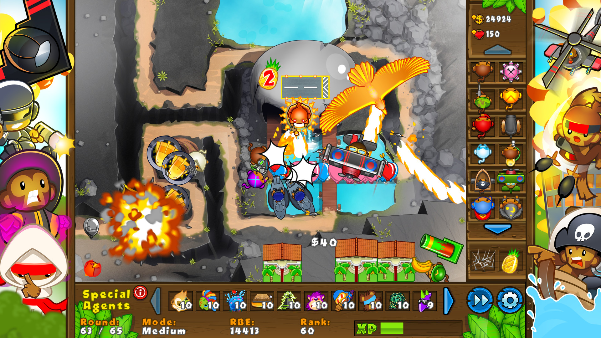 Скриншот: Bloons TD 5