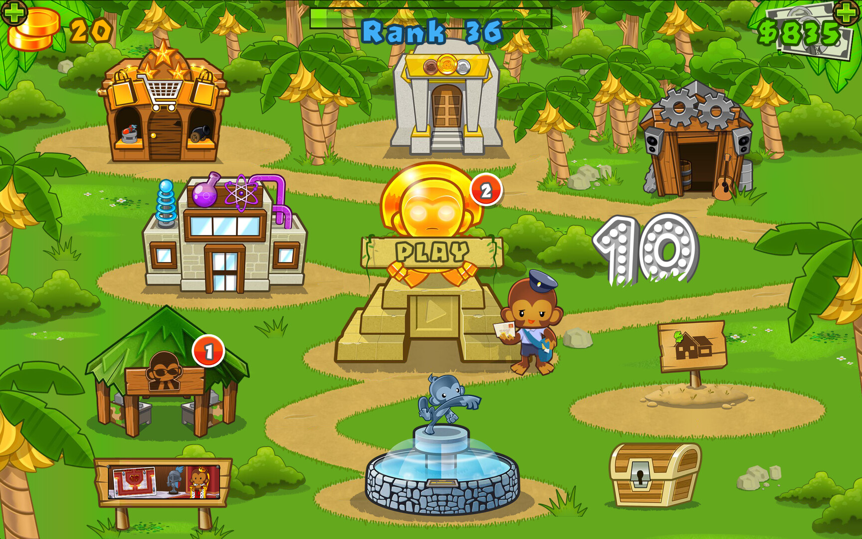 Скриншот: Bloons TD 5
