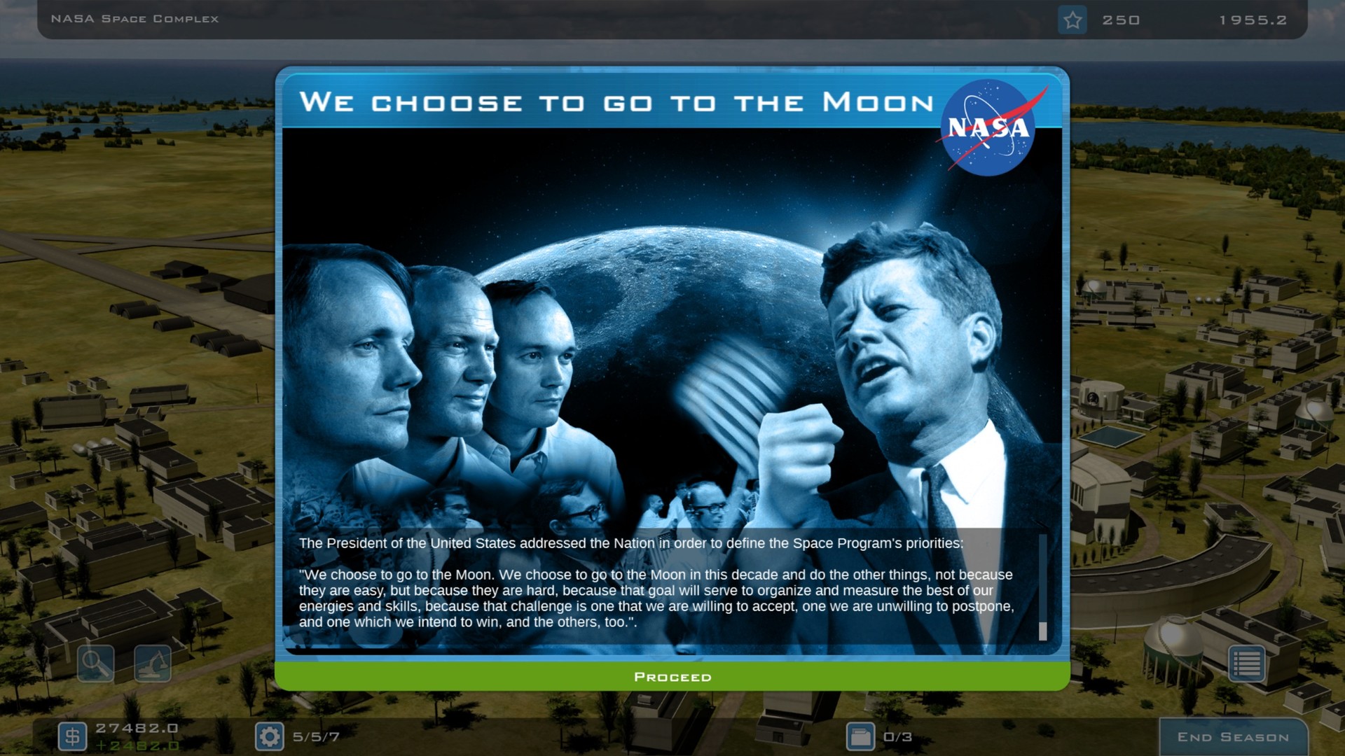 Скриншот: Buzz Aldrin's Space Program Manager