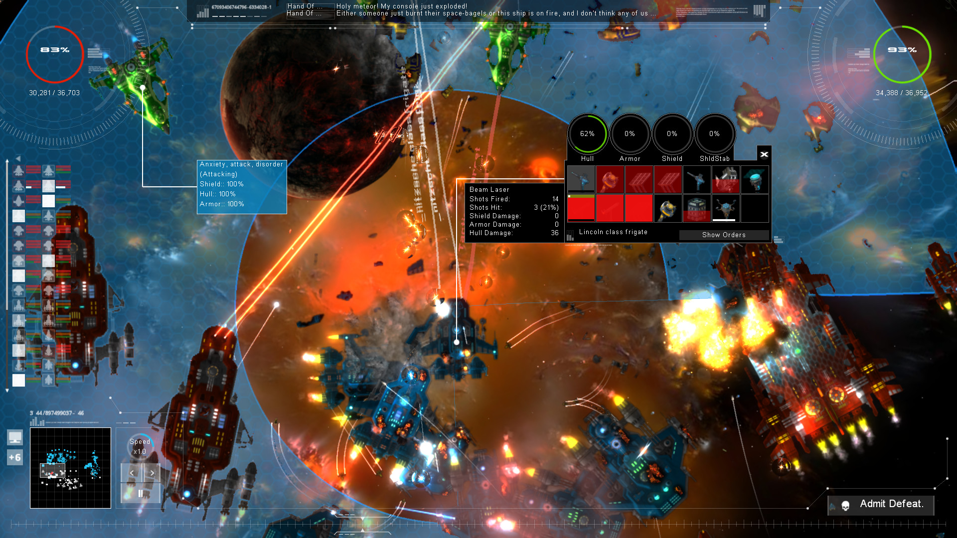 Скриншот: Gratuitous Space Battles 2