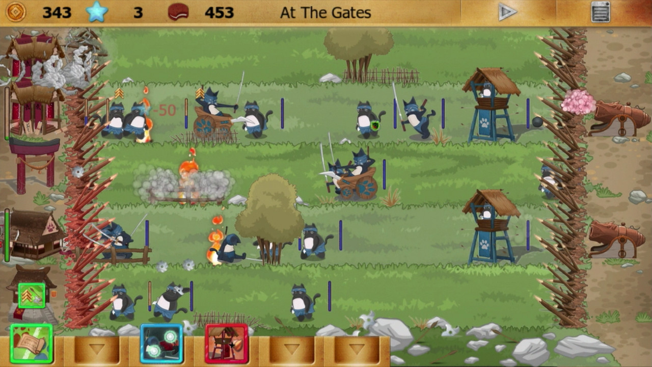 Скриншот: Ninja Cats vs Samurai Dogs