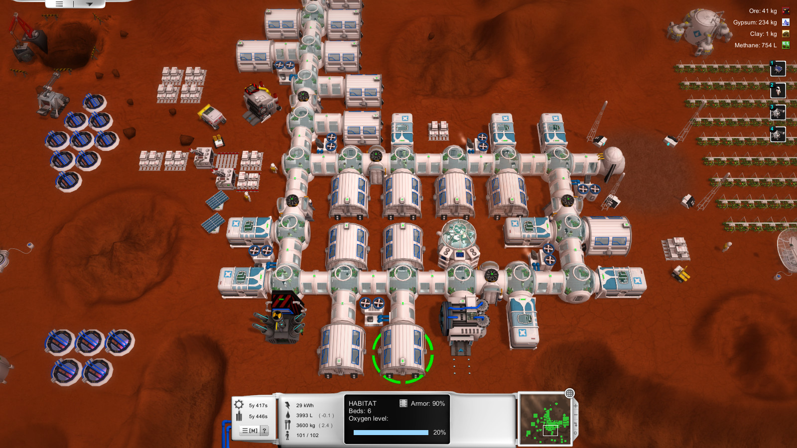 Скриншот: Sol 0: Mars Colonization