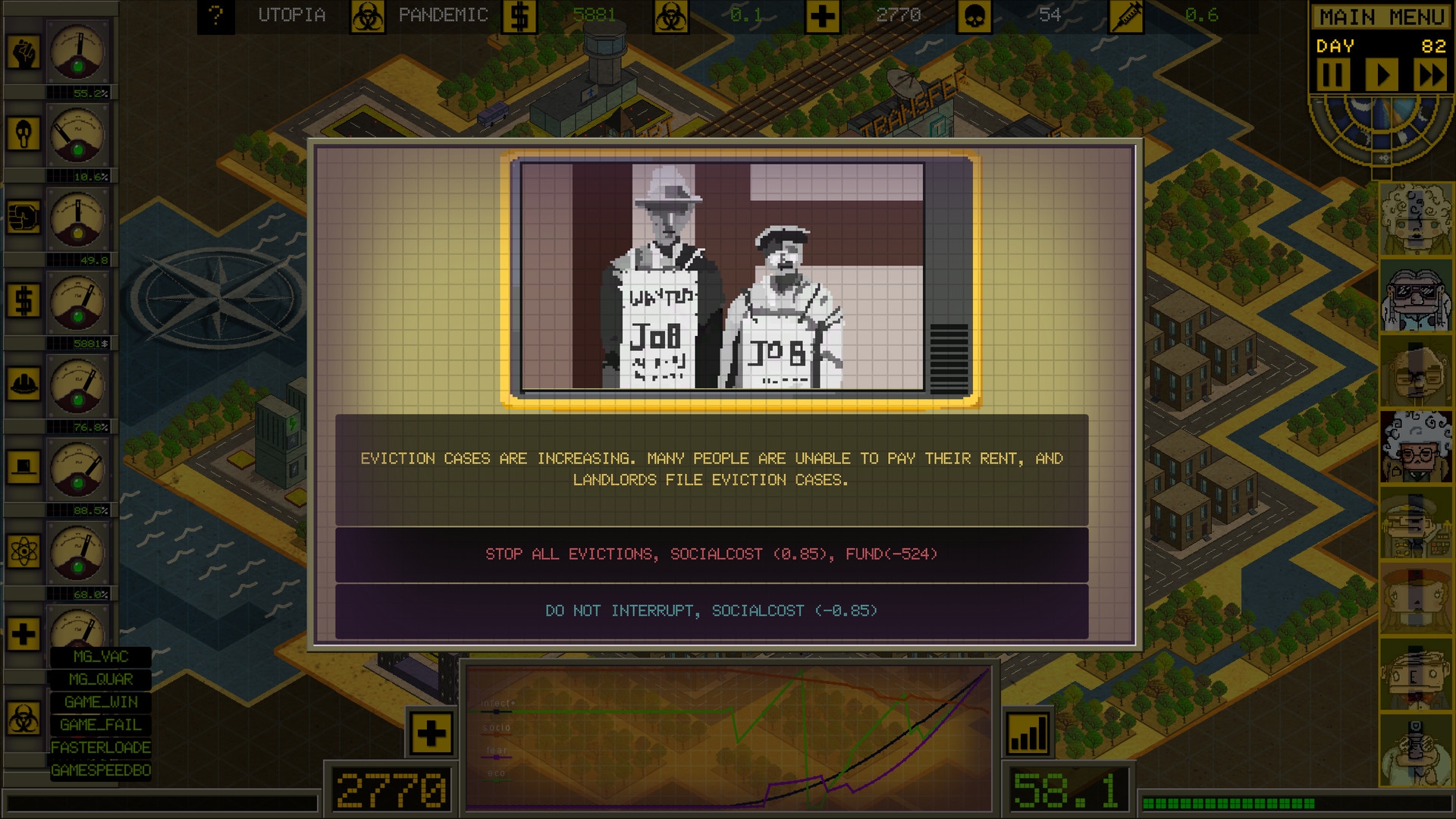 Скриншот: Ministry of Pandemic