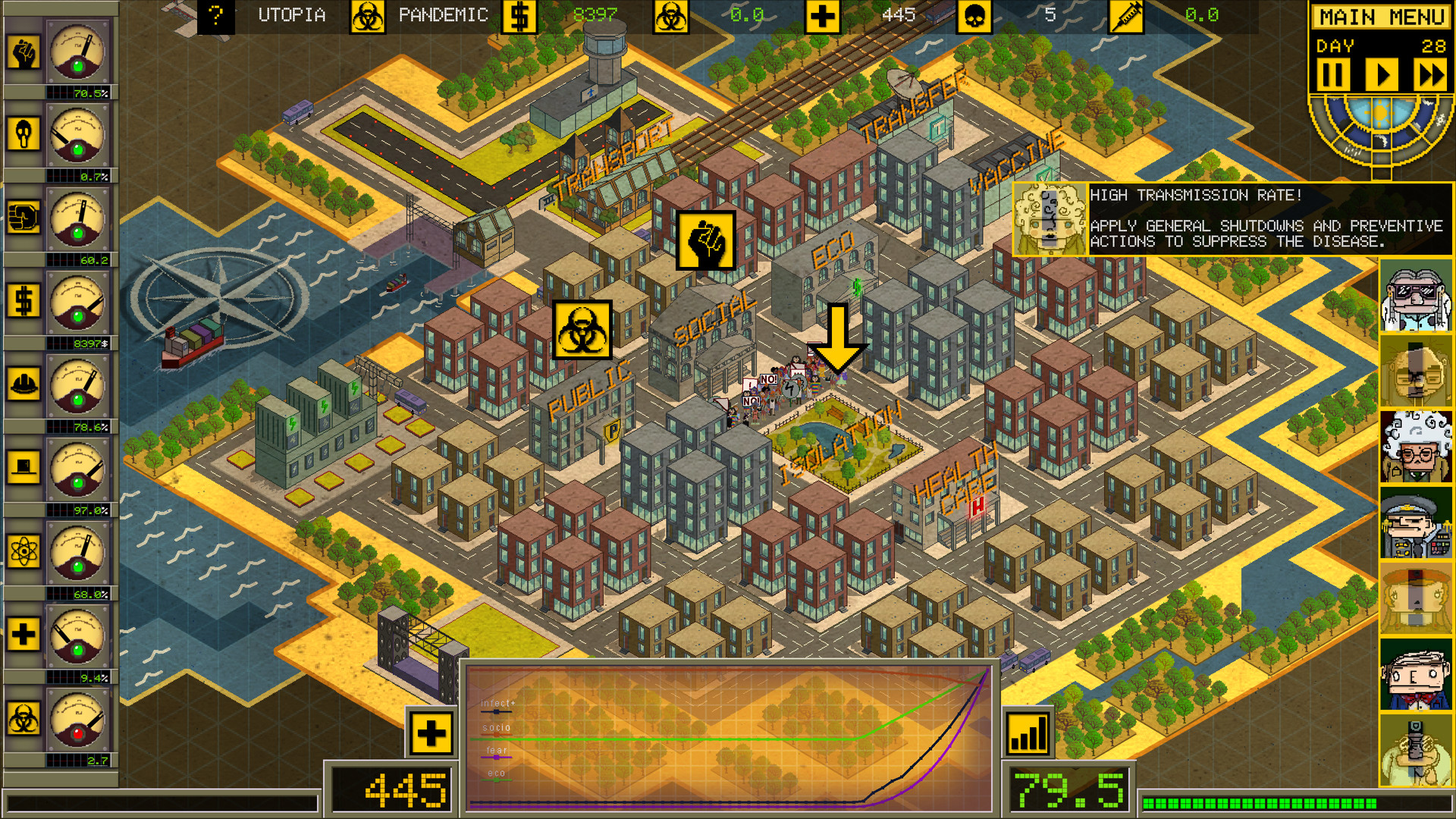 Скриншот: Ministry of Pandemic