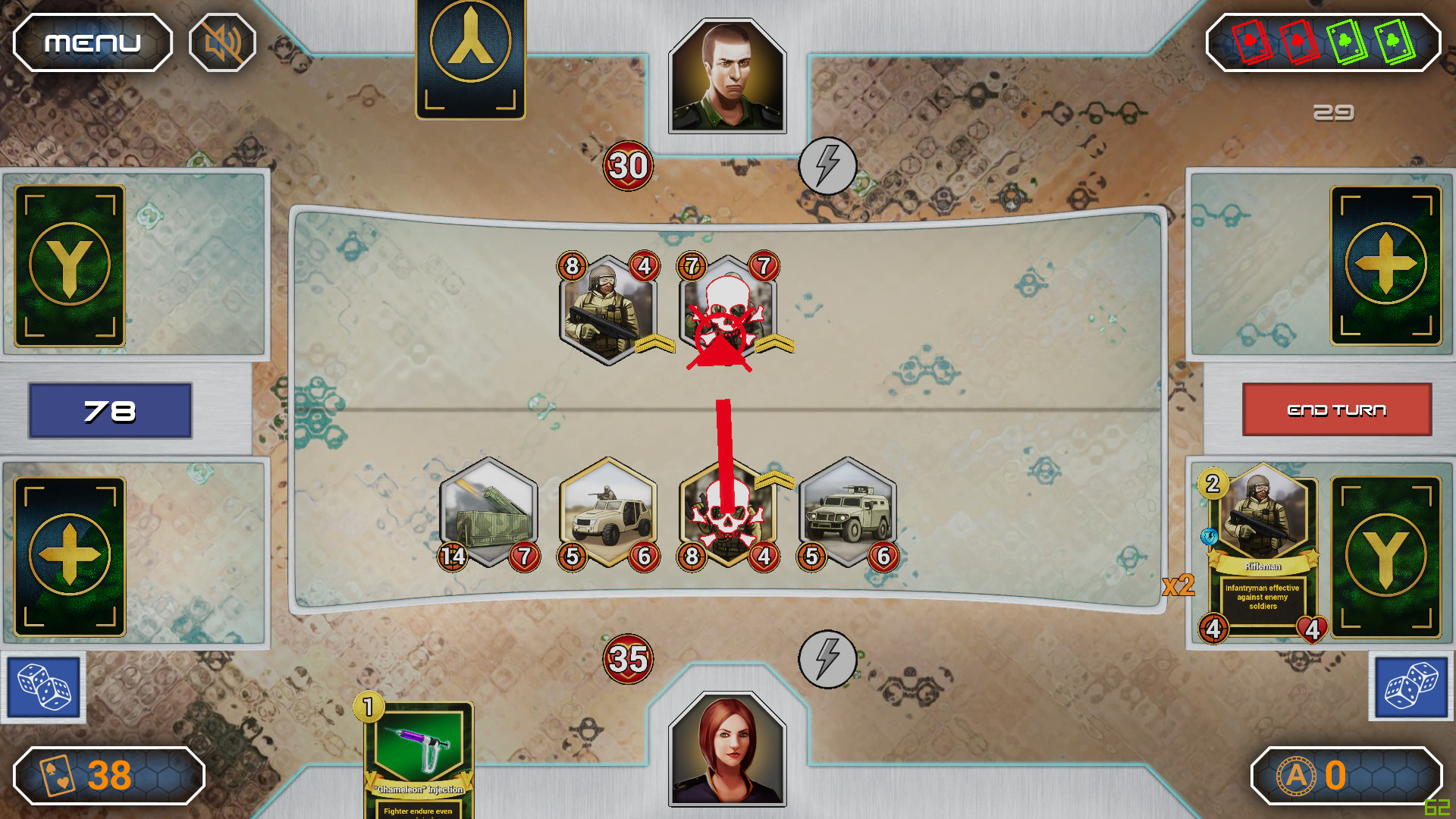 Скриншот: AXYOS: Battlecards