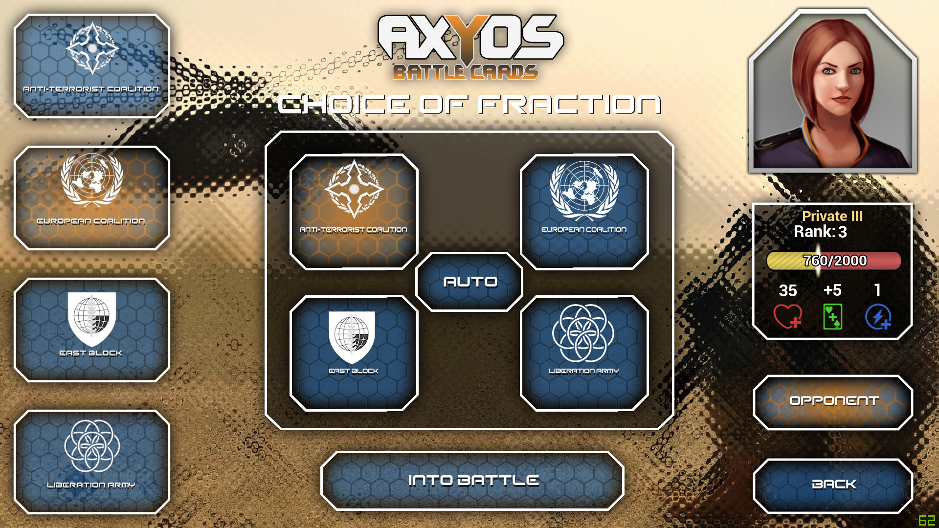 Скриншот: AXYOS: Battlecards