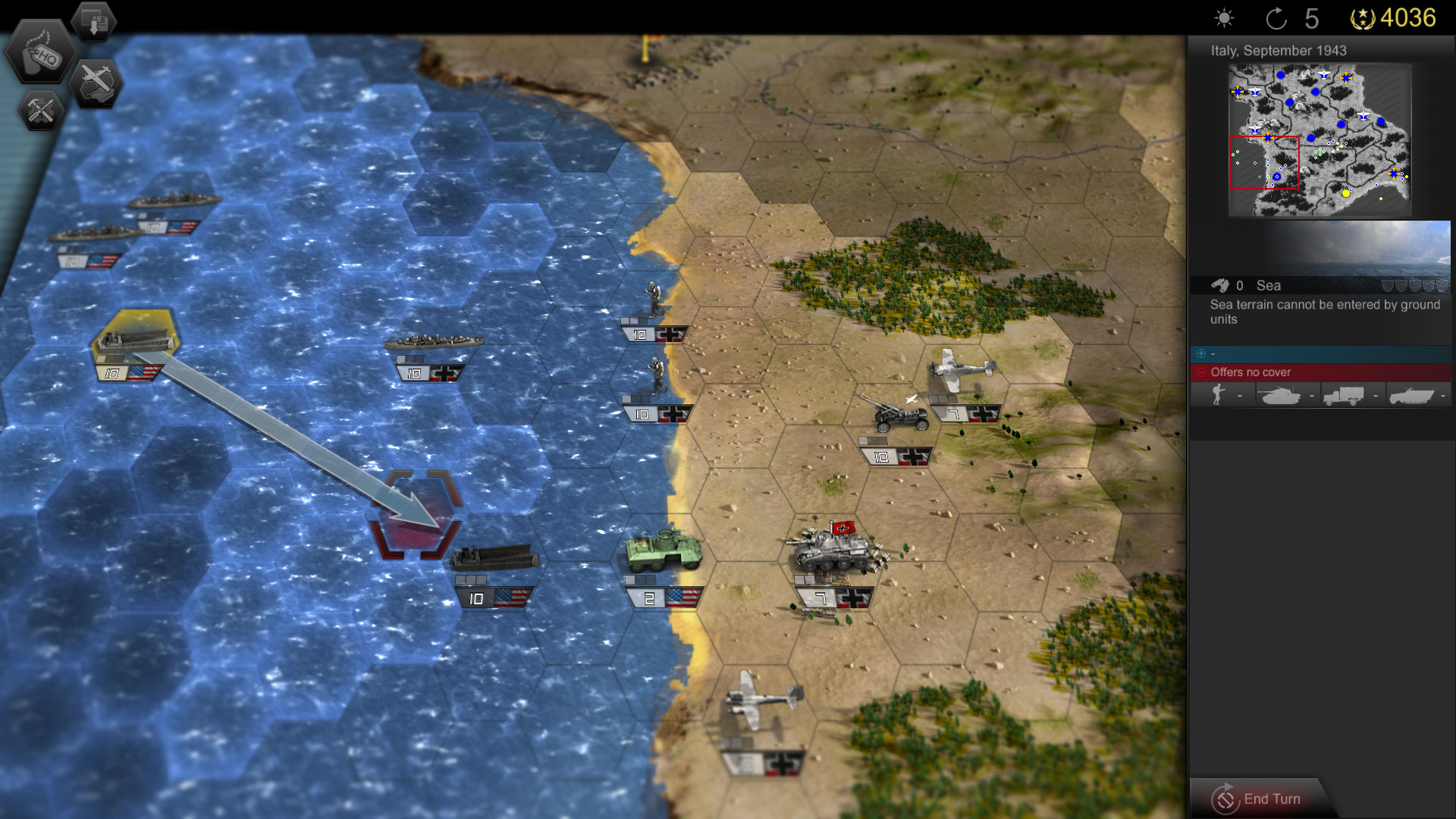 Скриншот: Panzer Tactics HD