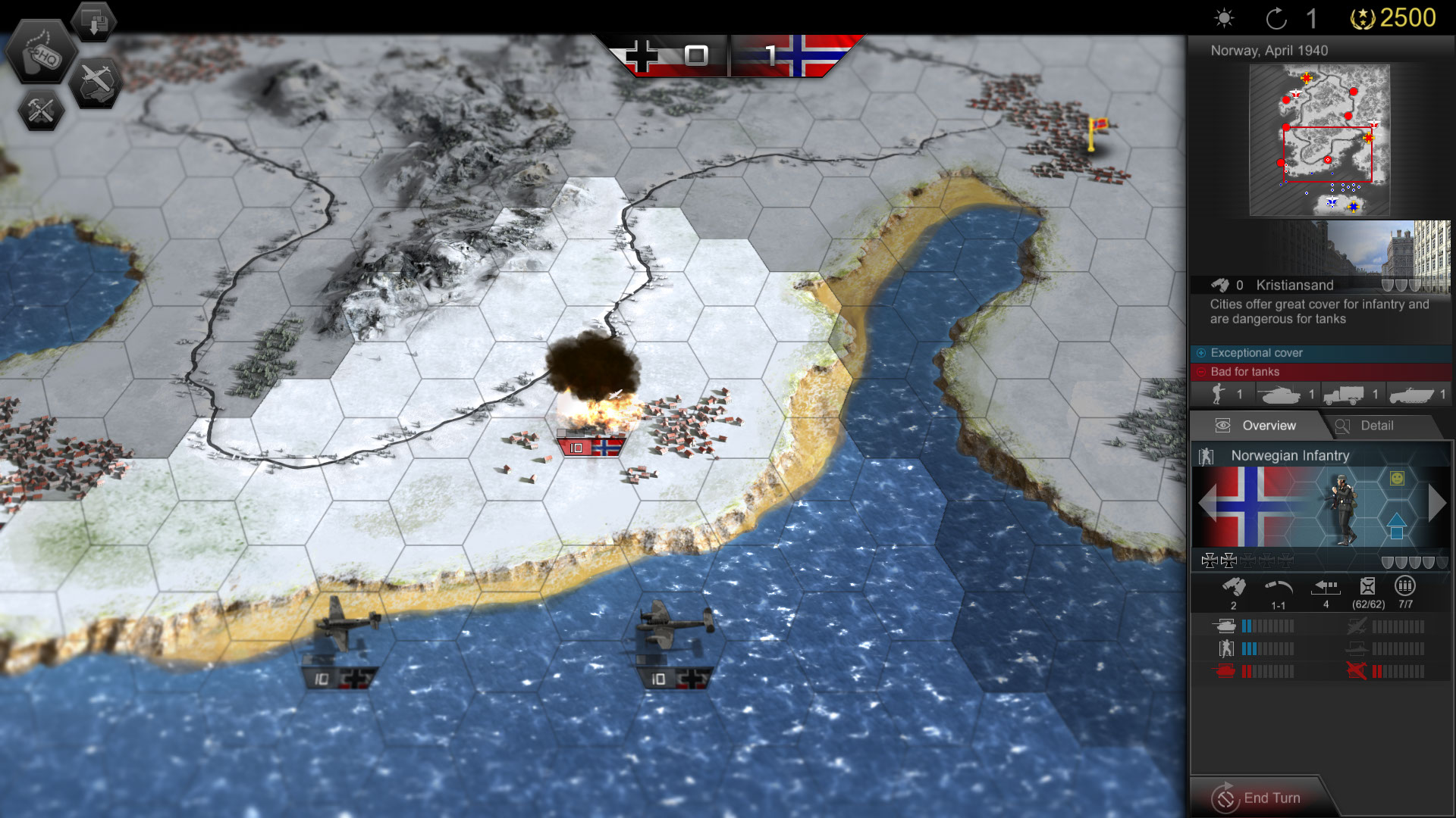 Скриншот: Panzer Tactics HD