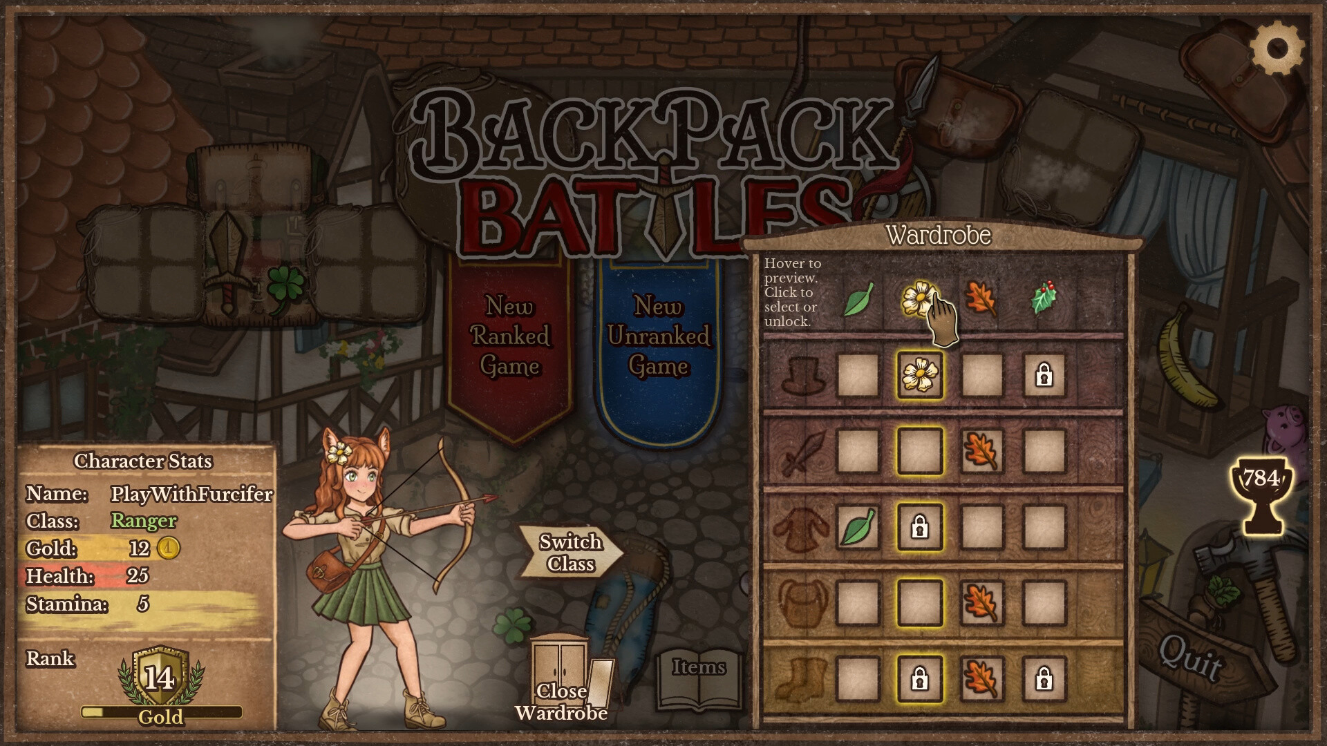 Скриншот: Backpack Battles