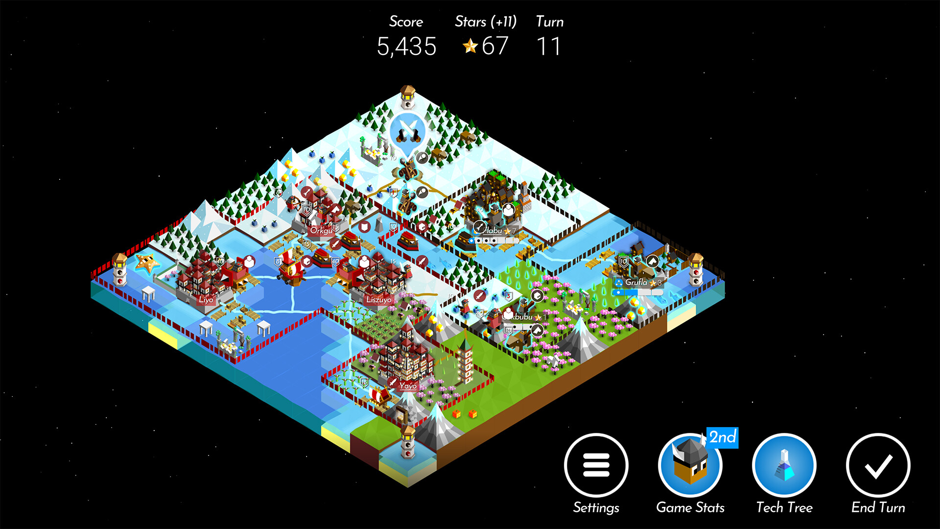 Скриншот: The Battle of Polytopia