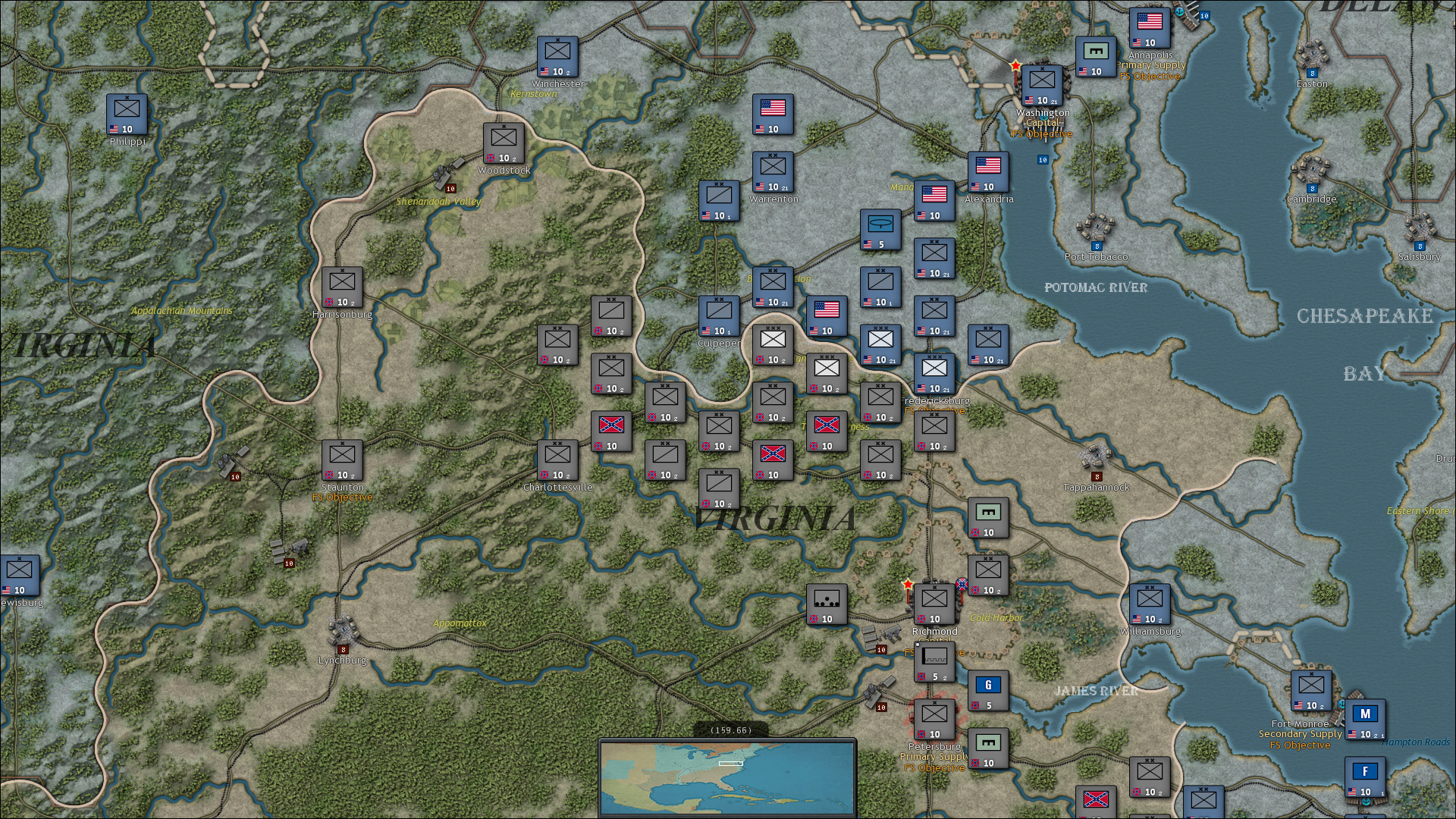Скриншот: Strategic Command: American Civil War