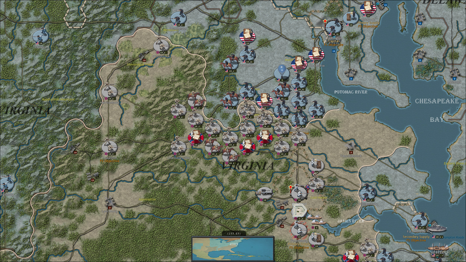 Скриншот: Strategic Command: American Civil War