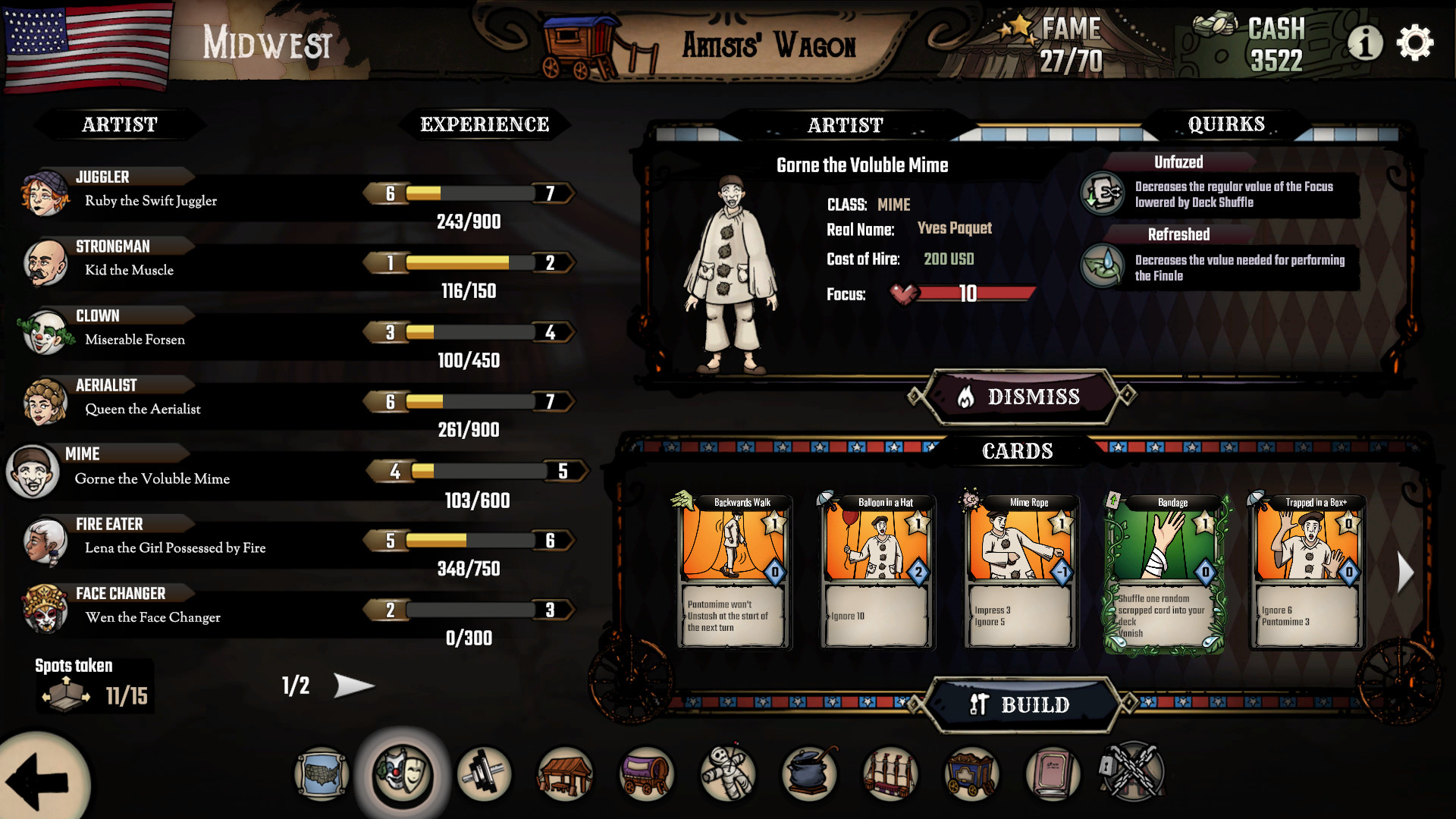 Скриншот: The Amazing American Circus