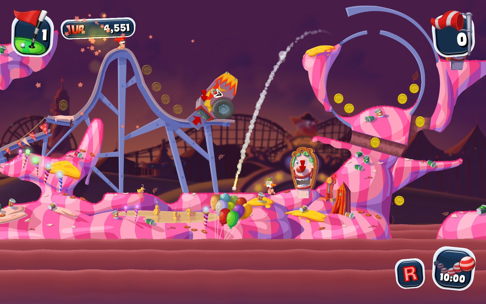 Скриншот: Worms Crazy Golf