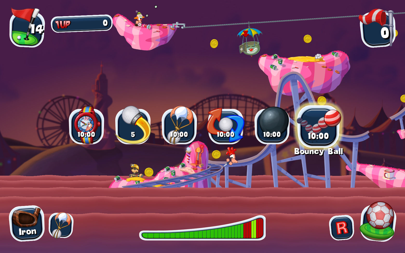 Скриншот: Worms Crazy Golf