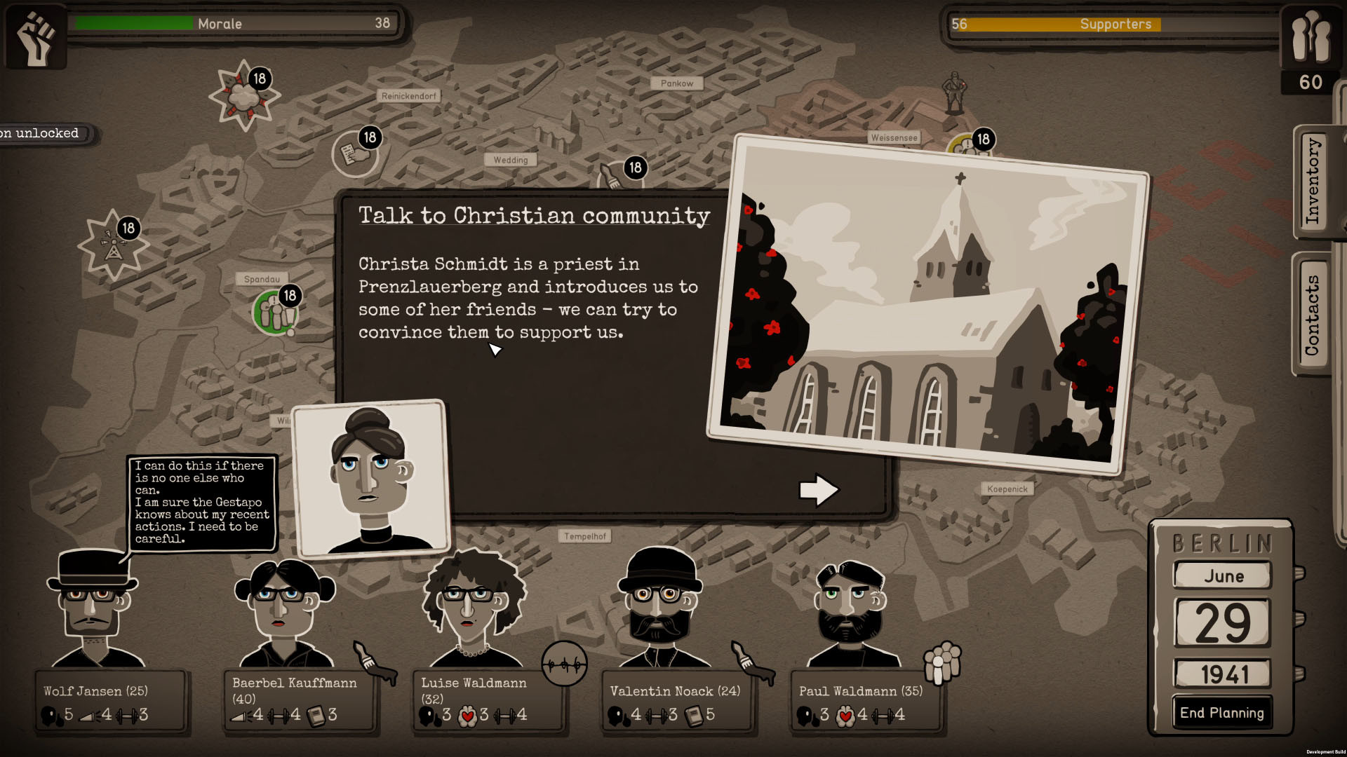 Скриншот: Through the Darkest of Times