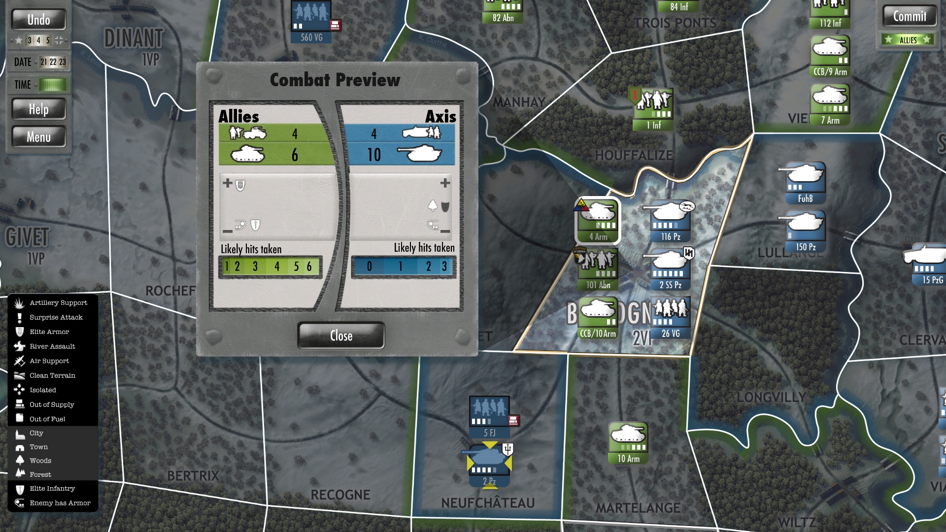 Скриншот: Battle of the Bulge