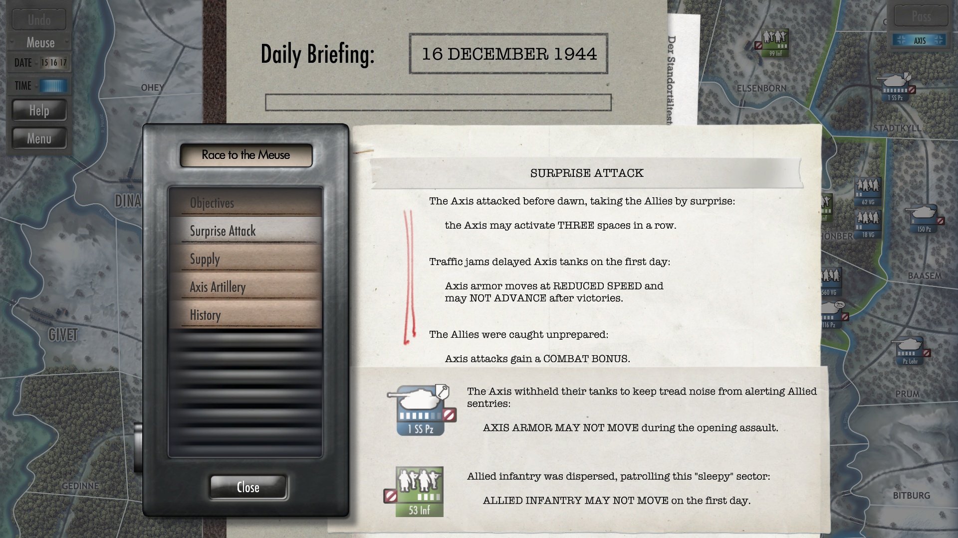 Скриншот: Battle of the Bulge