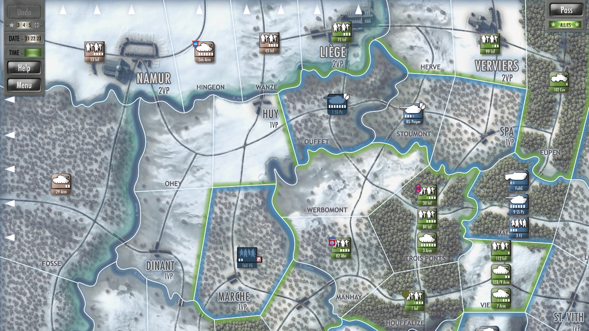 Скриншот: Battle of the Bulge