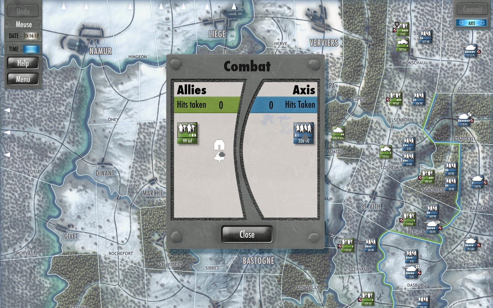 Скриншот: Battle of the Bulge