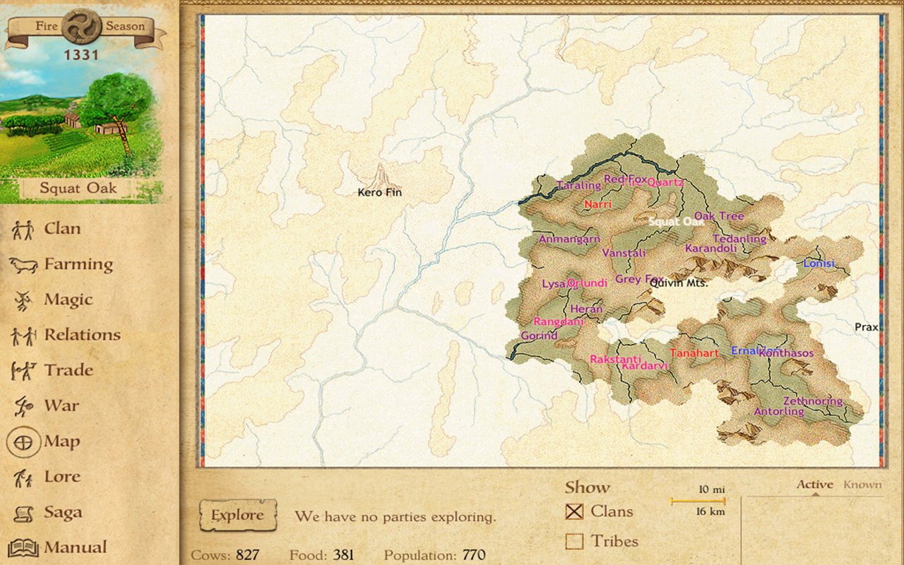 Скриншот: King of Dragon Pass