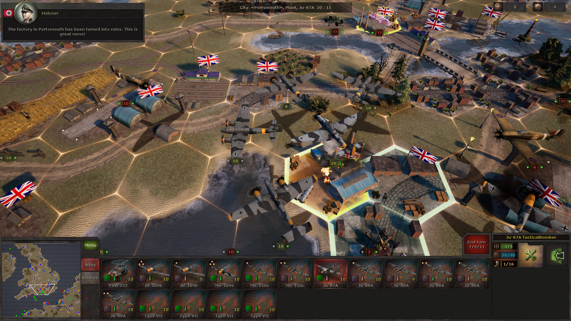 Скриншот: Panzer Strategy
