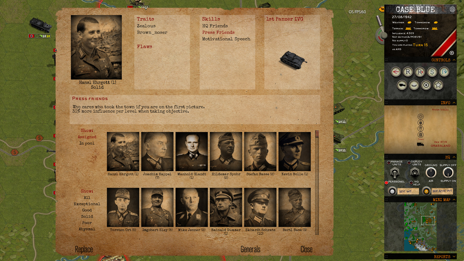 Скриншот: Klotzen! Panzer Battles