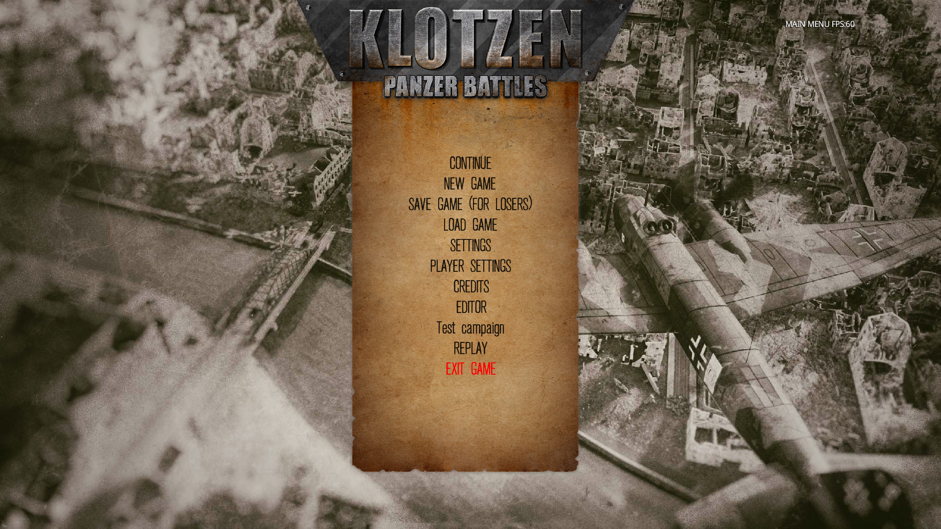Скриншот: Klotzen! Panzer Battles